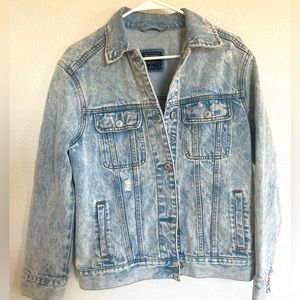 Abercrombie Oversized Denim Jacket Women’s Size S